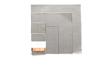 Load image into Gallery viewer, black and white stripes beeswax wraps