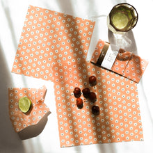 Load image into Gallery viewer, pink floral beeswax wraps