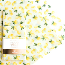 Load image into Gallery viewer, 3 Pack - Beeswax Food Wraps Vintage Lemons