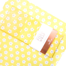Load image into Gallery viewer, 3 Pack - Beeswax Food Wraps Yellow Flowers
