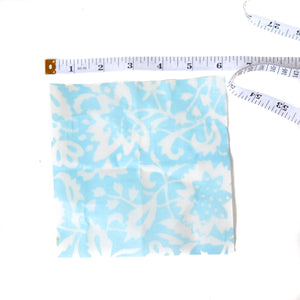 Small Beeswax Wrap - Blue Floral