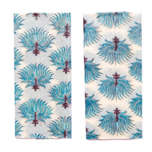 Load image into Gallery viewer, XL blue lotus beeswax wrap
