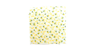 lemon print beeswax wraps