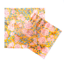 Load image into Gallery viewer, 3 Pack - Beeswax Food Wraps Orange Floral
