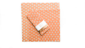 pink floral beeswax wraps